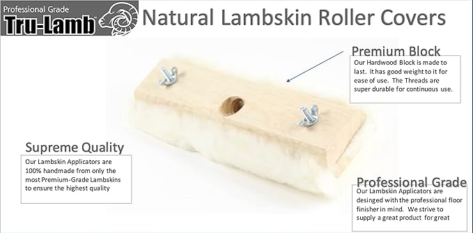 Lambskin Applicators and Refill Pads (12" Applicator 3 Pack)