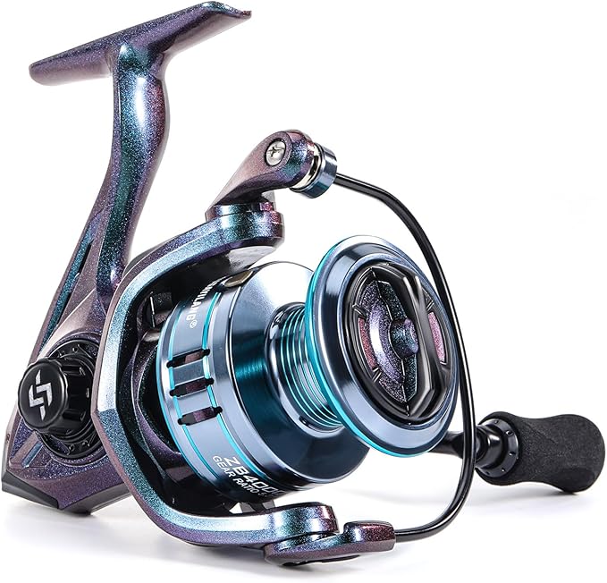 Sougayilang Chameleon Paint Spinning Fishing Reel,Super Powerful Smooth Drag with 11+1 Ball Bearings from 1000 to 4000 Ser...
