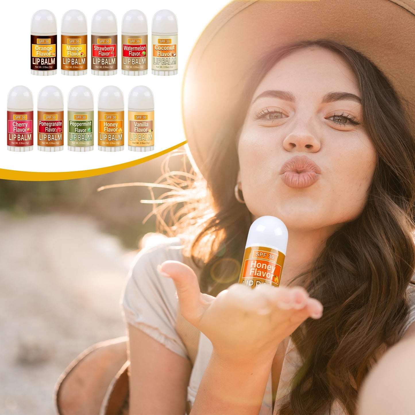 Dimsile 30 Pcs Mini Sunscreen Lip Balms Bulk Spf 30 Lip Balms Sticks with Sunscreen Teacher Nurse Volunteer Employee Appreciatio