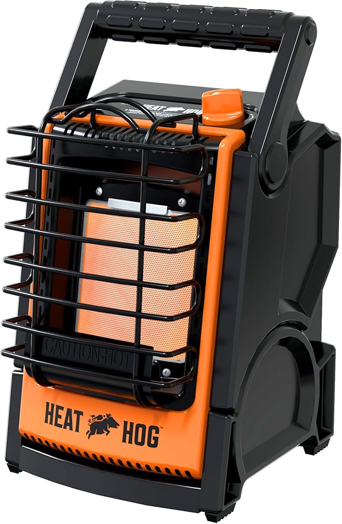 Heat Hog 9,000 BTU Portable Propane Radiant Space Heater, Indoor, Outdoor, Garage, Camping, Outdoor Sports, Boating, RVs, ...