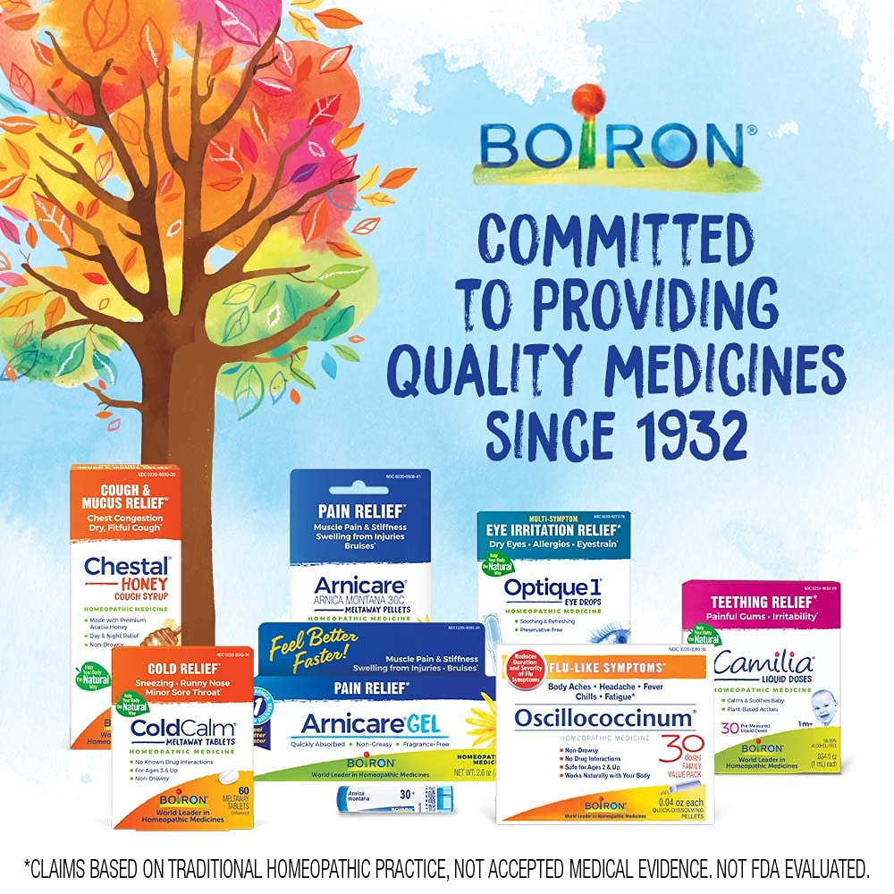 Boiron Calendula Cream for Relief from Rashes, Skin Irritations, Razor Burn, Insect Bites, or Sunburns - Non-Greasy and Fragrance-Free - 5 oz (2 Pack of 2.5 oz)