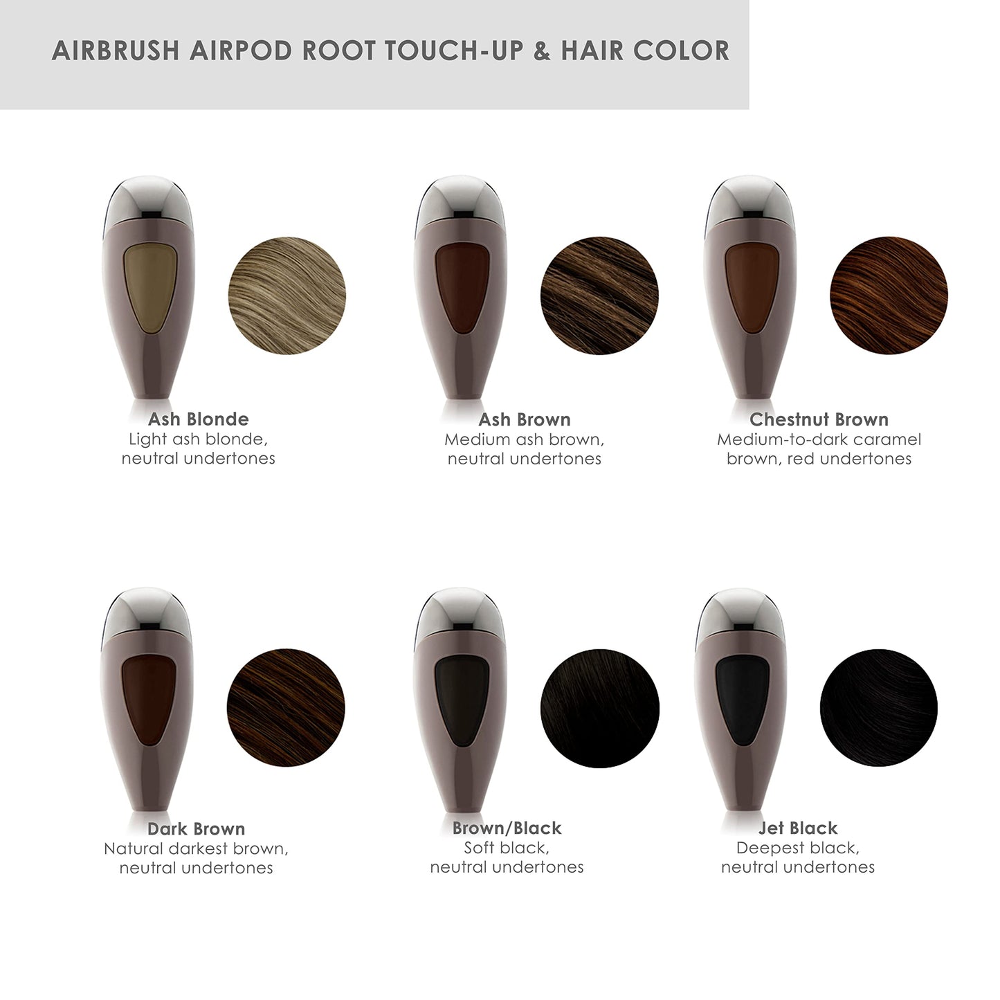Temptu Airbrush Root-touch Up & Hair Color Dart Brown