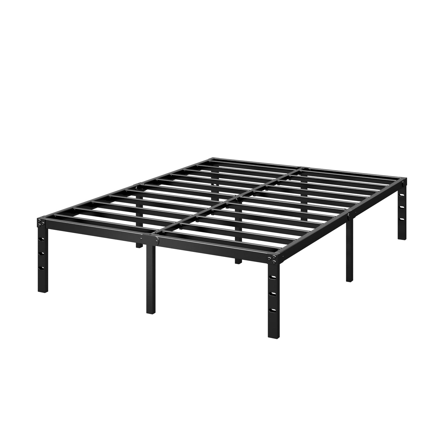 HLIPHA Metal Platform Bed Frame 14 Inch Tall,No Box Spring Needed,Queen Size Bed with Heavy Duty Strong Support Slats,Easy to Assemble,Black