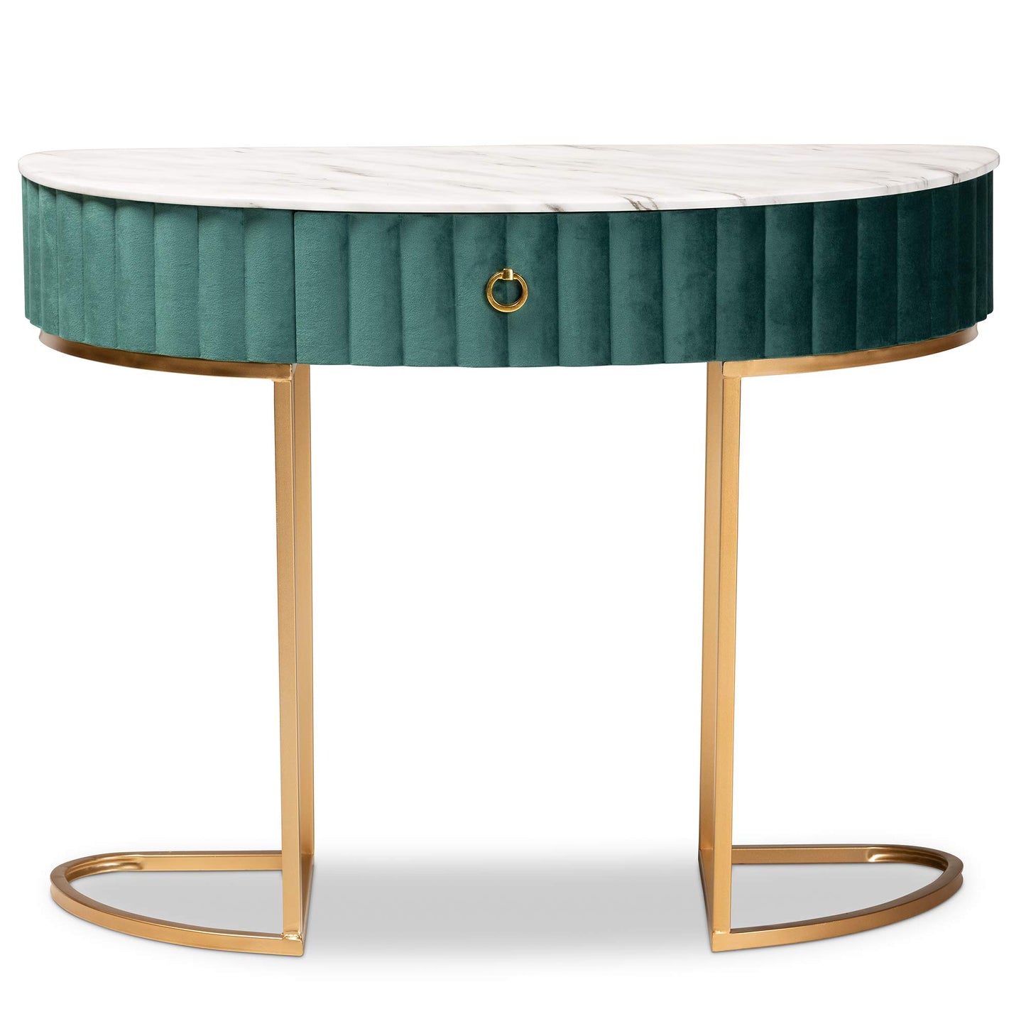Baxton Studio Console Tables, Green/Gold