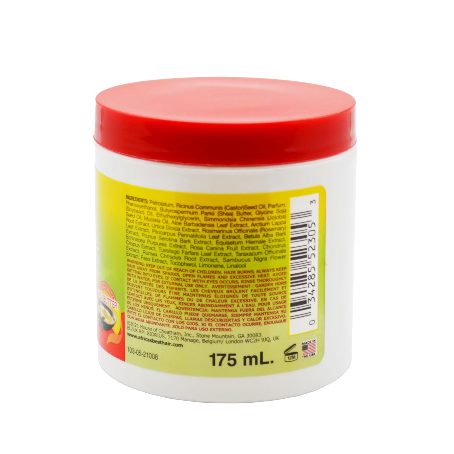 Africa's Best Castor Oil Hair & Scalp Conditioner, Lightweight Formula, Conditions and Moisturizes Scalp, Fortifies your Hair, F