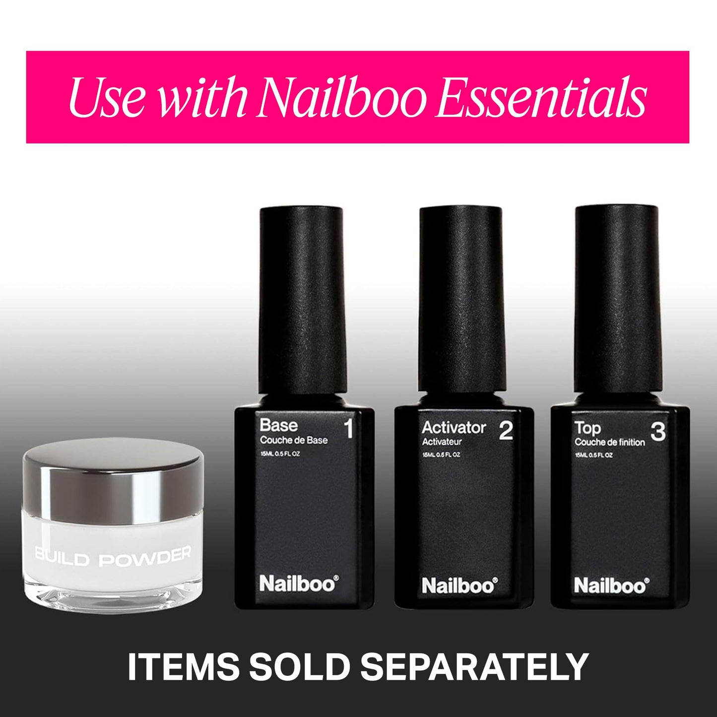Nailboo Dip Powder for Natural or Acrylic Nails, Long-Lasting & Highly Pigmented, No UV Lamp for Nails Needed, DIY Nail Tech Sup