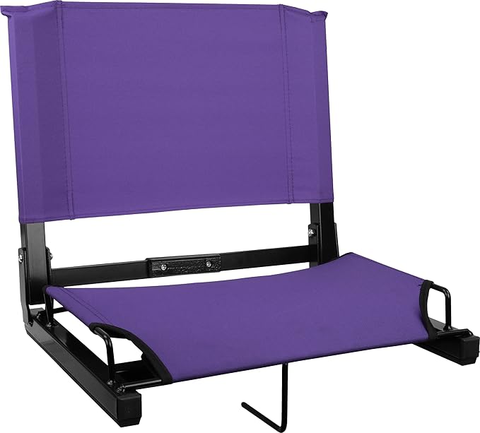 Sports Unlimited - Bleacher Chairs with Back and Cushion - Stadium Seats with Back Support Wide and Regular, Stadium Chair