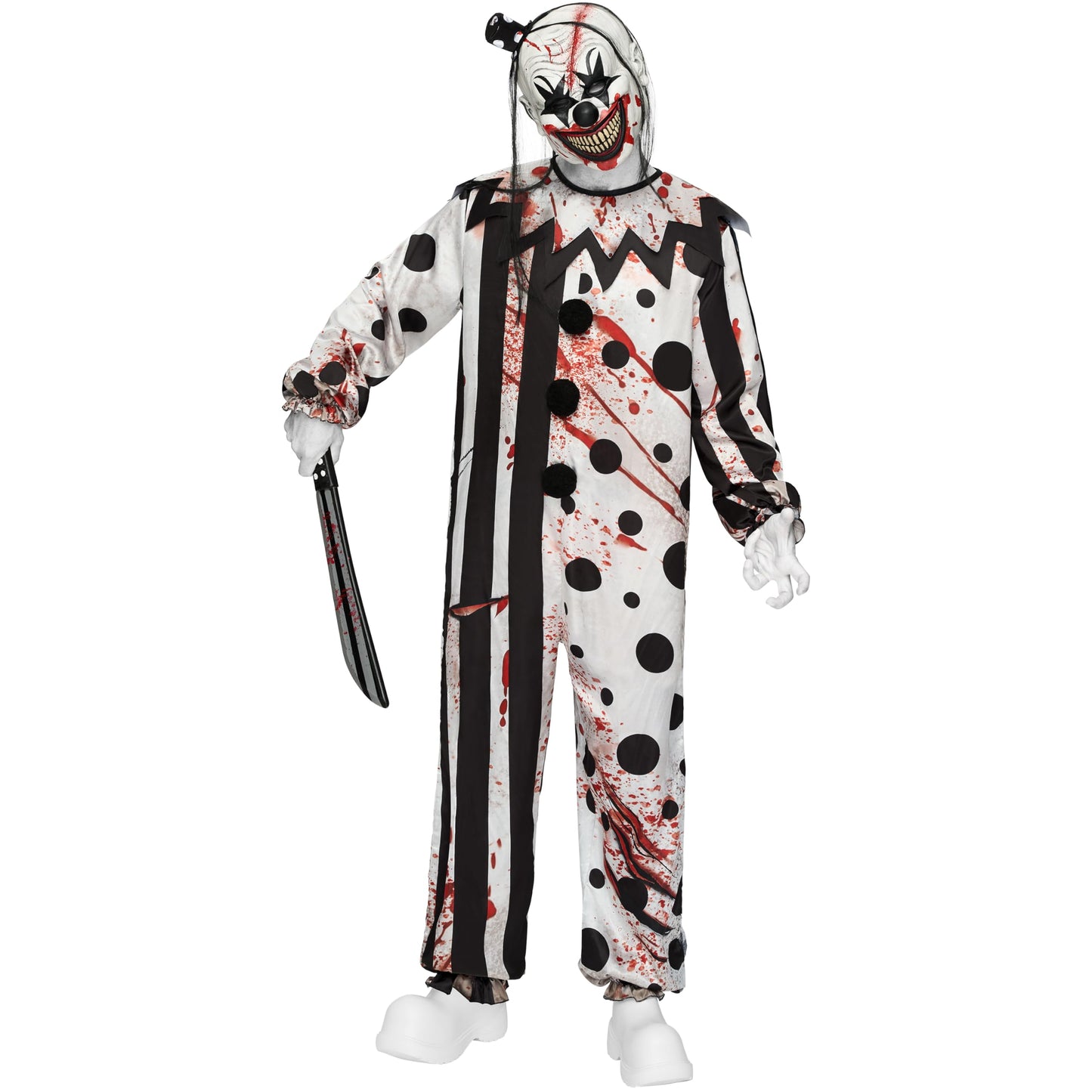 Spooktacular Creations Halloween Men Killer Clown Costume, Scary Clown Costume for Halloween Dress Up Cosplay Party, Cosplay Theme Party (Large)