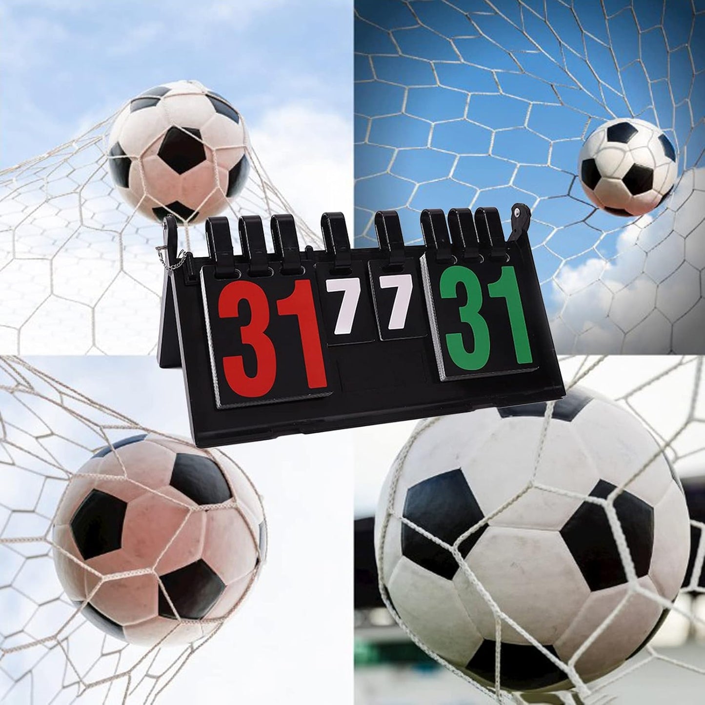 Portable Digital Scoreboard, Ping Pong Score Keeper Scoreboard for Tennis Soccer Football Sports, Sports Supplies Score Board for Games, Best Coaches Gifts Idea for Men, Boys