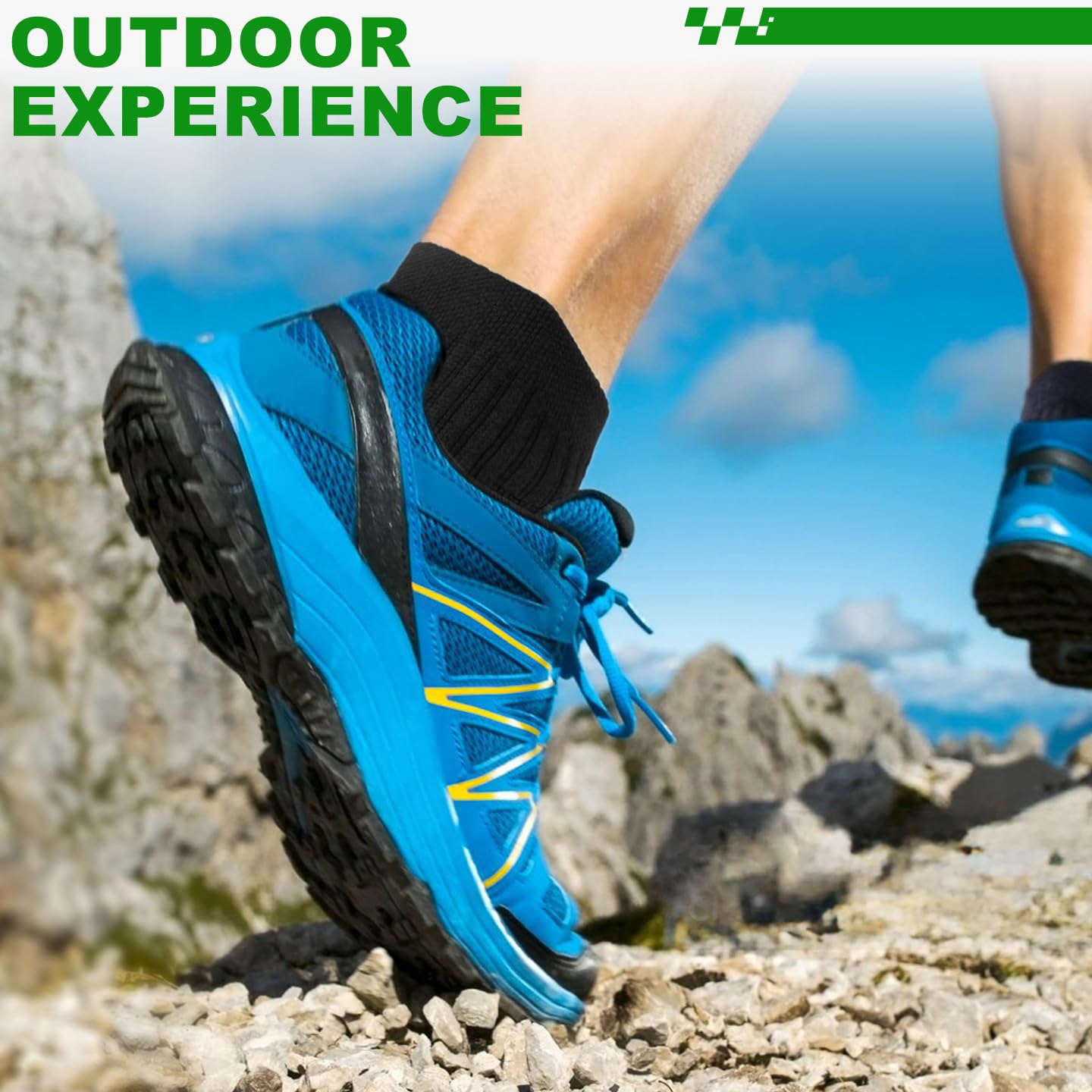 NSRRUN TURTLE Wool Compression Ankle Socks - Cozy Cushioned Hiking Running for Men Women - Thick Warm Durable, XX-Large, Black, 6 Pairs