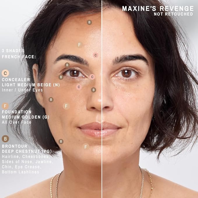 Maxine's Revenge FRENCH FACE CONCEALER | Hydrating & Blurring for Eyes + Face (Medium Golden)