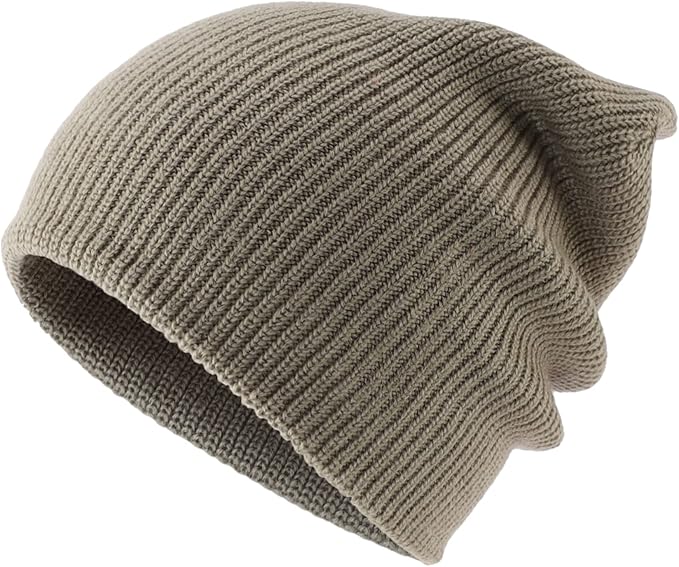Connectyle Classic Double Layer Knit Beanie Hat Warm Thick Acrylic Winter Hats Daily Cuffed Beanies Watch Hat for Men Women