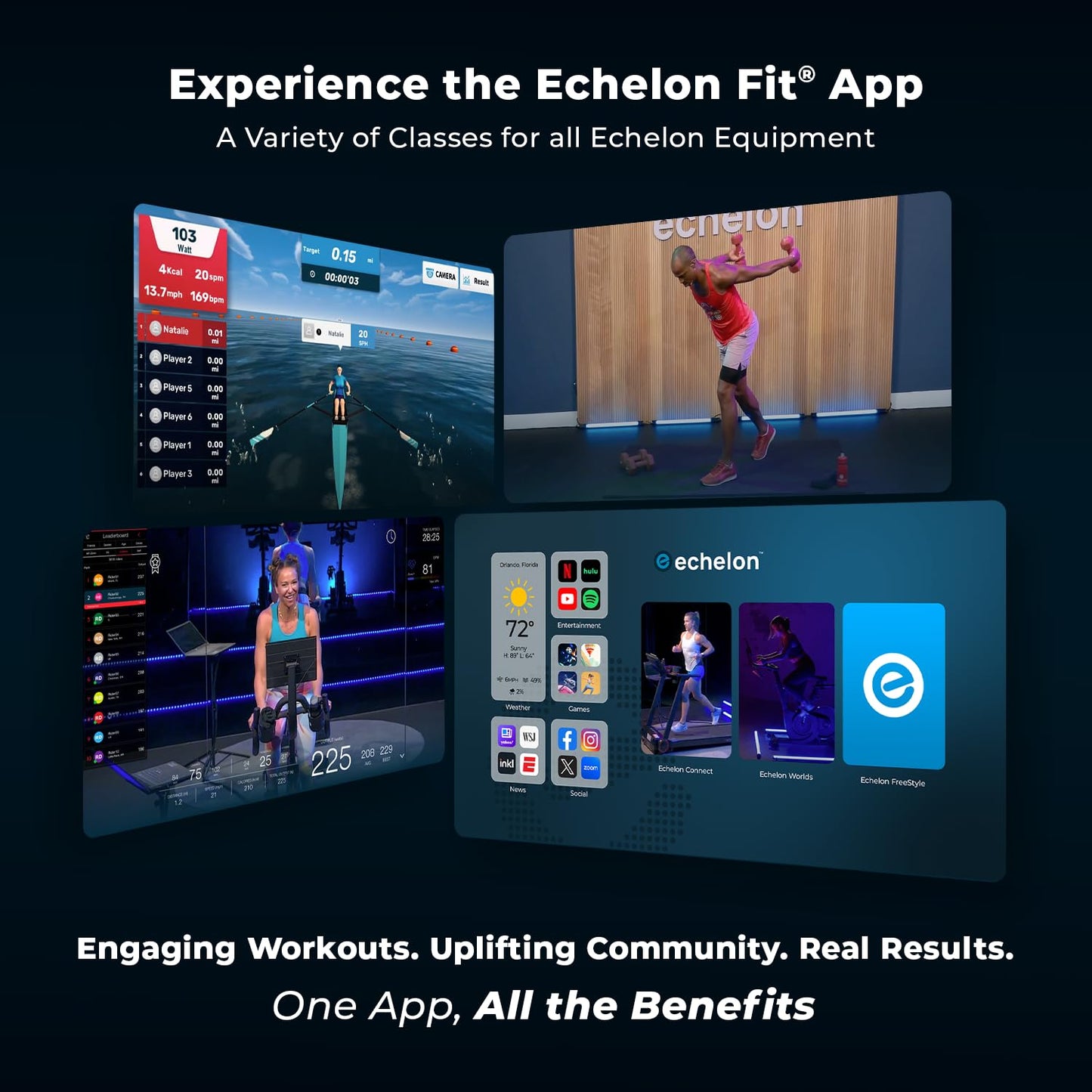 Echelon Stride 4S+22 Treadmill | 22” HD Touchscreen, 3.0 CHP Brushless Motor, 10% Incline, Foldable Home Gym, Heart Rate Sensors, Device Tray, Water Bottle Holders