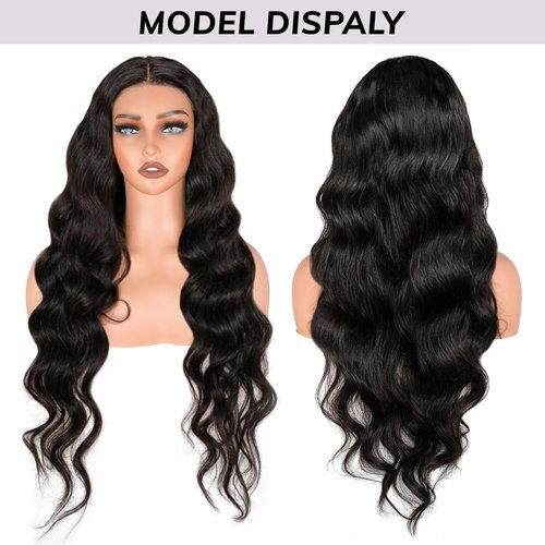 Looxey 6x5 Lace Front Wig Human Hair Wig for Women 210% Density Body Wave Wig Wear and Go Glueless Wigs Pre-Cut Lace Wigs Pre Bleached Tiny Knots Wig(20inch, 6X5 Body Wave Wig)