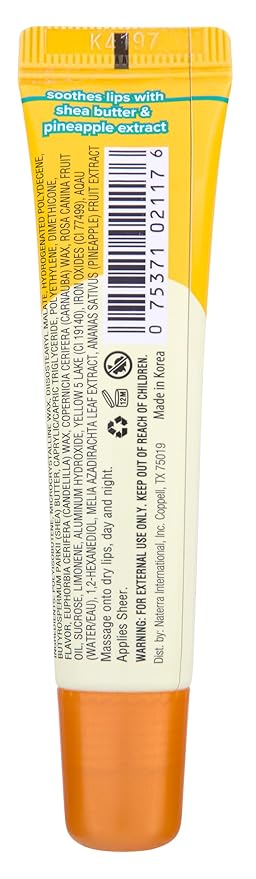 Tree Hut Pineapple Sugarlips Lip Butter, Moisturizing & Nourishing Lip Care for Smooth, Hydrated Lips, Holiday Gift & Stocking Stuffer, 0.52 fl oz