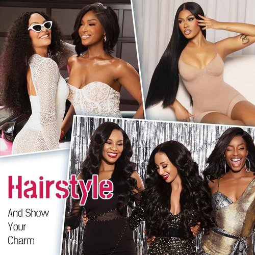Beworthair 13x6 Body Wave Lace Front Wigs Human Hair Pre Plucked 220% Density HD Transparent Lace Frontal Wigs Human Hair Lace Front Wigs for Women With Baby Hair Wig (Black, 16 Inch)