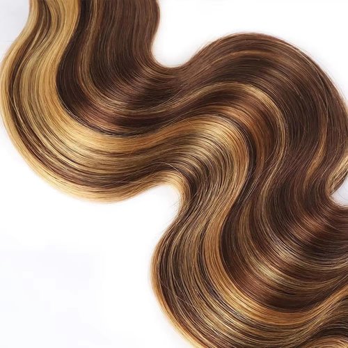 24 26 28 inch 4/27 Bundles Human Hair Ombre Body Wave Bundles Brown and Blonde Highlight Human Hair Bundle
