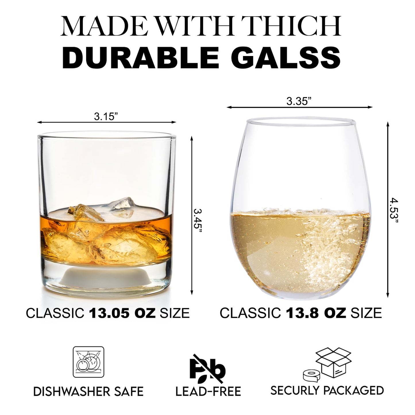 Mr and Mrs Wine Glass Gift for Couples, Newlyweds, Friends, Personalized Wedding Gifts 2025, Bridal Shower Gift for Bridal, Stemless Wine Glass and Whiskey Glass Set-1