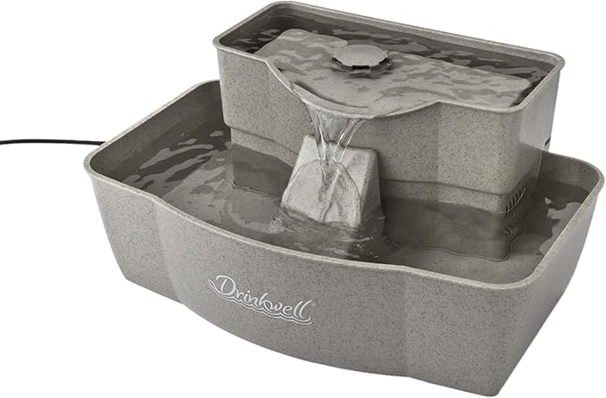 PetSafe Drinkwell Multi-Tier Pet Fountain - Encourages Hydration for Cats & Dogs - Large-Capacity Waterer - Double Tier - ...