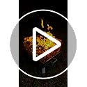 Dandelion shell Portable Camping Wood Stove with View Glass and Cooking Function, 8 Stainless Steel Chimneys for Shelter, ...