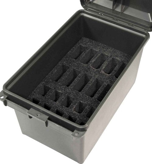 MTM Tactical Mag Can Multi Mag for 223/5.56 Magazines and 9mm to 45 ACP Magazine Storage TMCLE,Black & Walker's Razor Slim Electronic Muff, Black