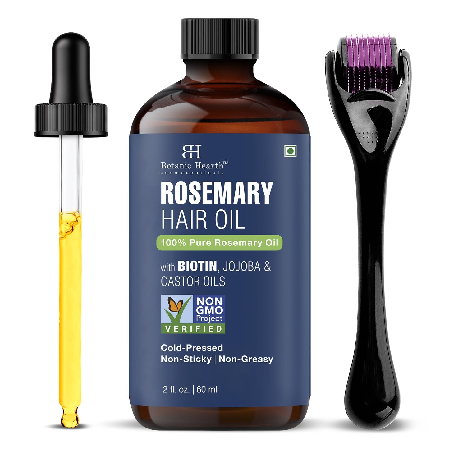Botanic Hearth Rosemary Oil for Hair Growth | Strengthening Biotin, Jojoba, Castor Hair Growth Oil for frizzy hair | Dry, Damage