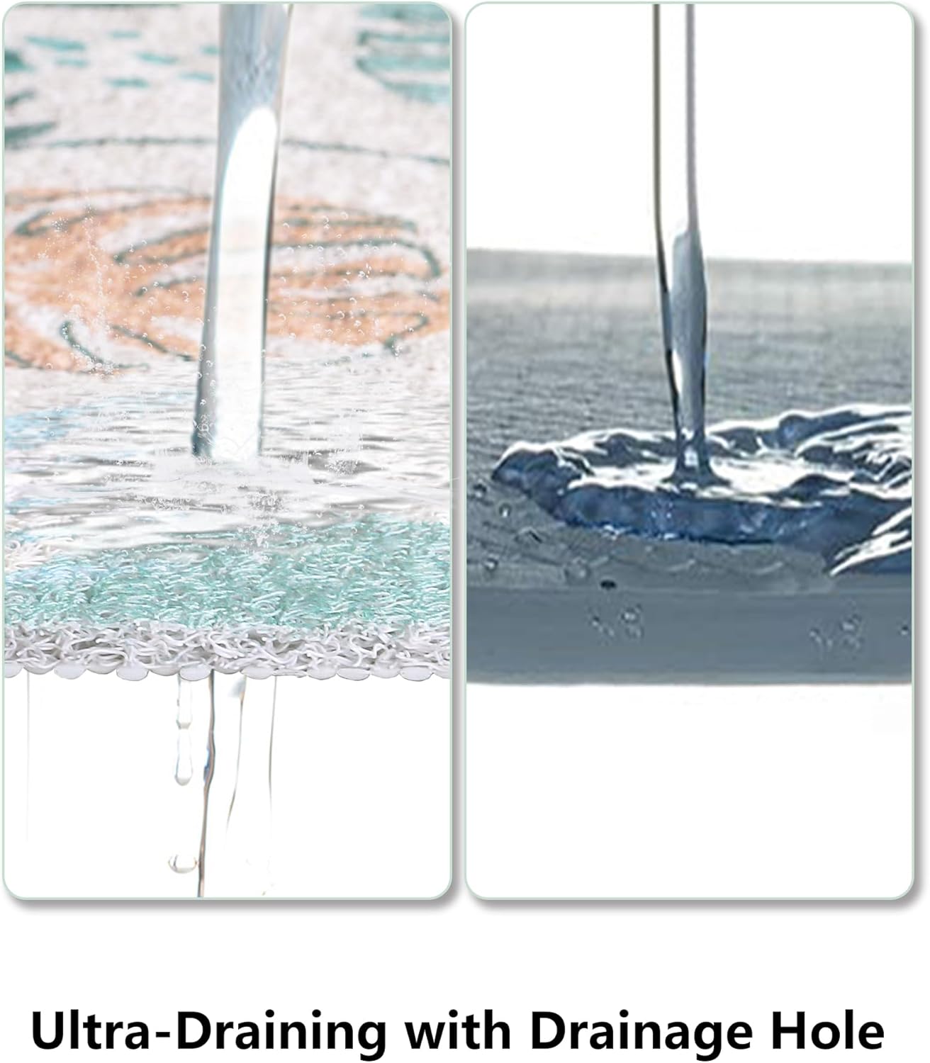 Bathtub Mat Non Slip, Yonala 24 x 16 Inch Premium Non Slip Shower Mats for Inside Shower, Soft Trimmable PVC Loofah Anti Slip Shower Mat, Fast Drying Shower Floor Mat for Bathroom, Home, Bath Tub