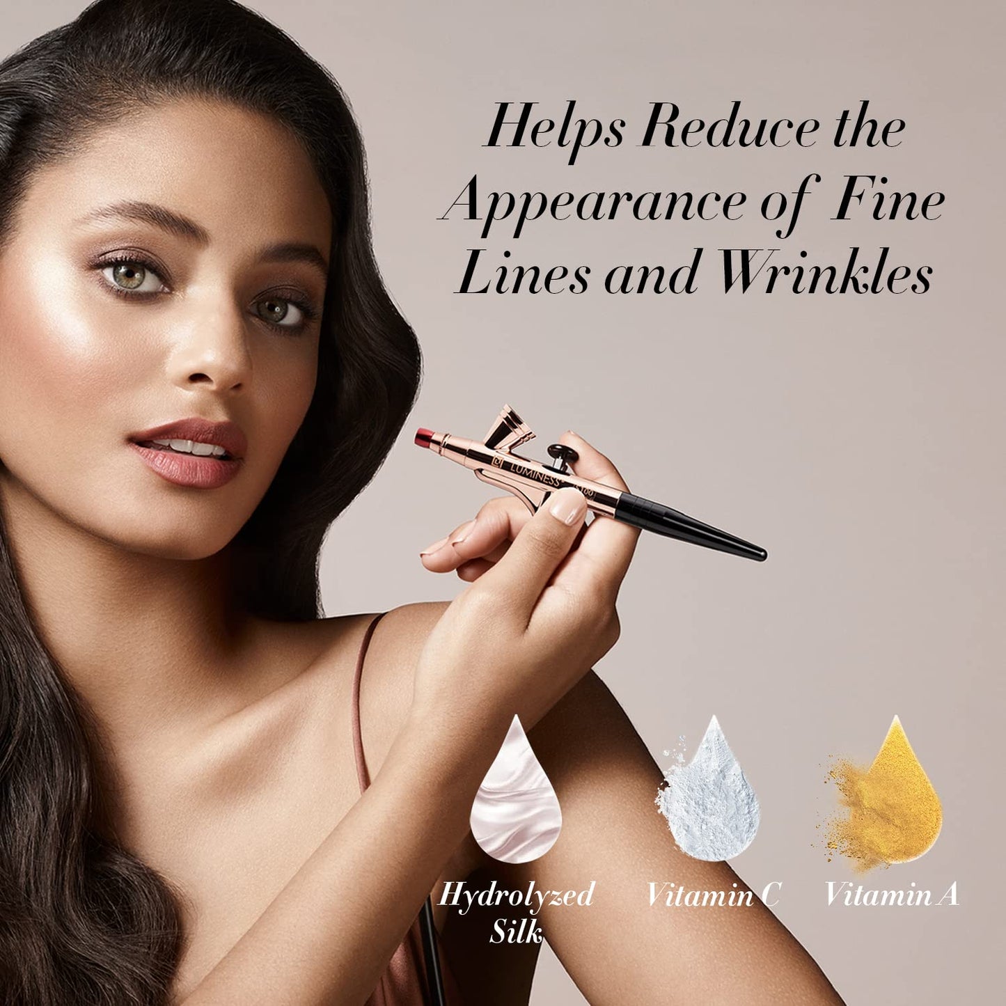 Luminess Air Silk 4-In-1 Airbrush Foundation- Foundation, Shade 030 (.5 Fl Oz) - Sheer to Medium Coverage - Anti-Aging Formula H