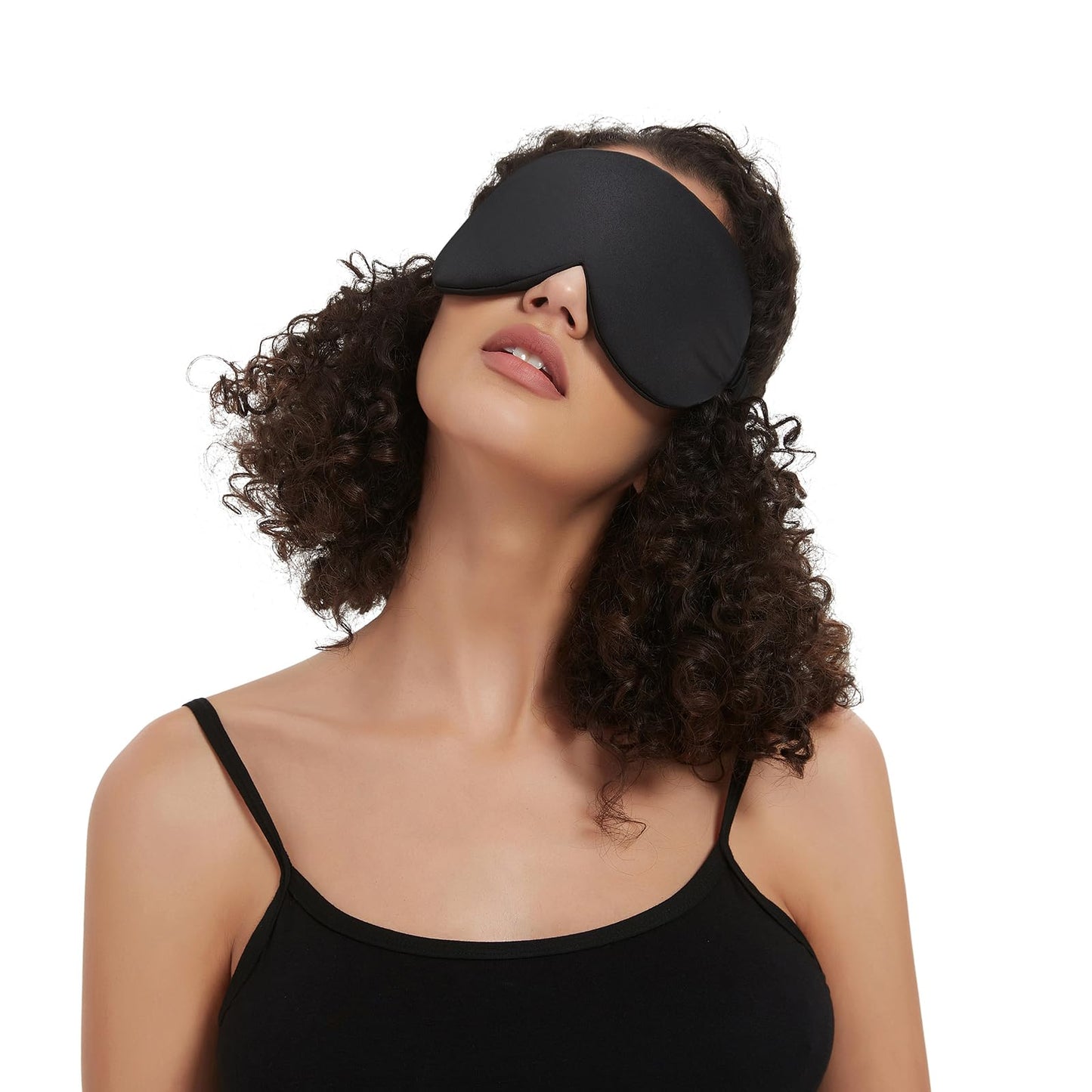 ALASKA BEAR Sleep Mask with Silk-Covered Headband for Hair Care, Silk Eye Mask Comfortable Scrunchy Band Over Ears (Built-in Contour Insert, Luxury 22 Momme)