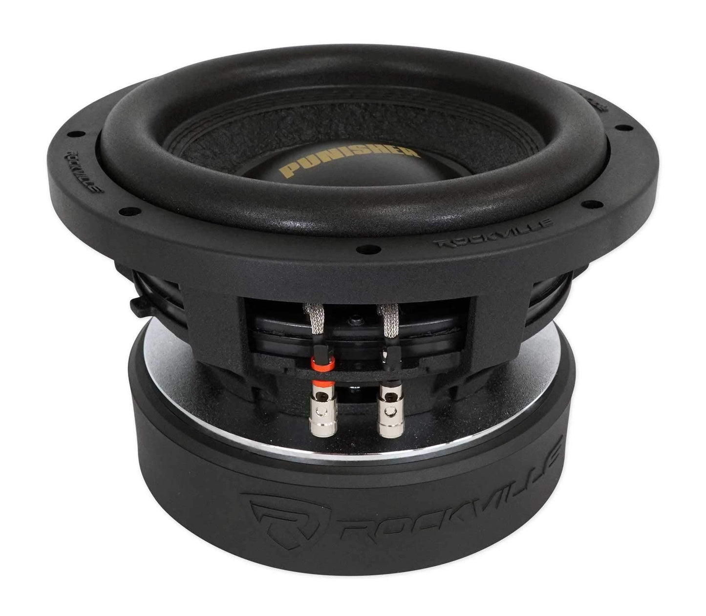 Rockville Punisher 10D2 10" Dual 2-Ohm Car Subwoofer 5000W Peak, 1250W RMS, Black, Aluminum, CEA Rated