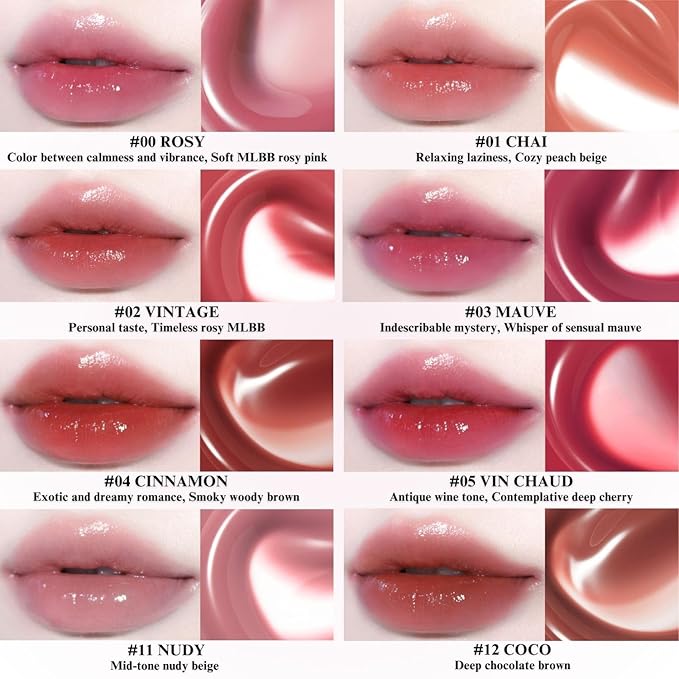 BBIA Glow Tint – Lip Plumping Volumizing Glossy & Glowy Lip Stain Naturally Moisturizing Comfortable Texture Lightweight Long-Lasting Vivid Color Non-Sticky Korean Makeup (12 COCO, Pack of 1)