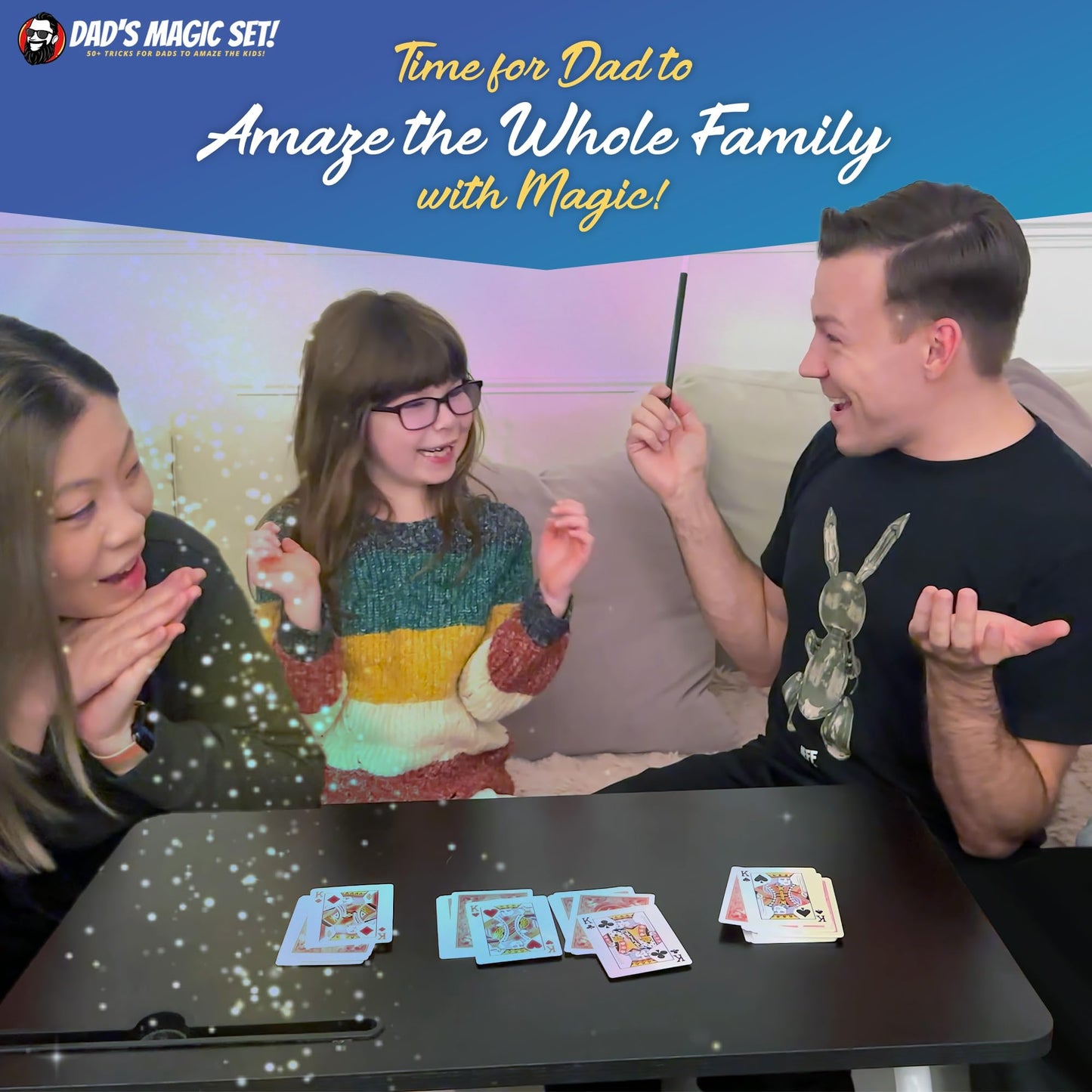 Dad’s Magic Set – 50 Awesome Tricks for Dad to Amaze The Family – Video Tutorials Included - Taught by 20-Year Pro Magician Martin John - A Great Fun Dad Gift