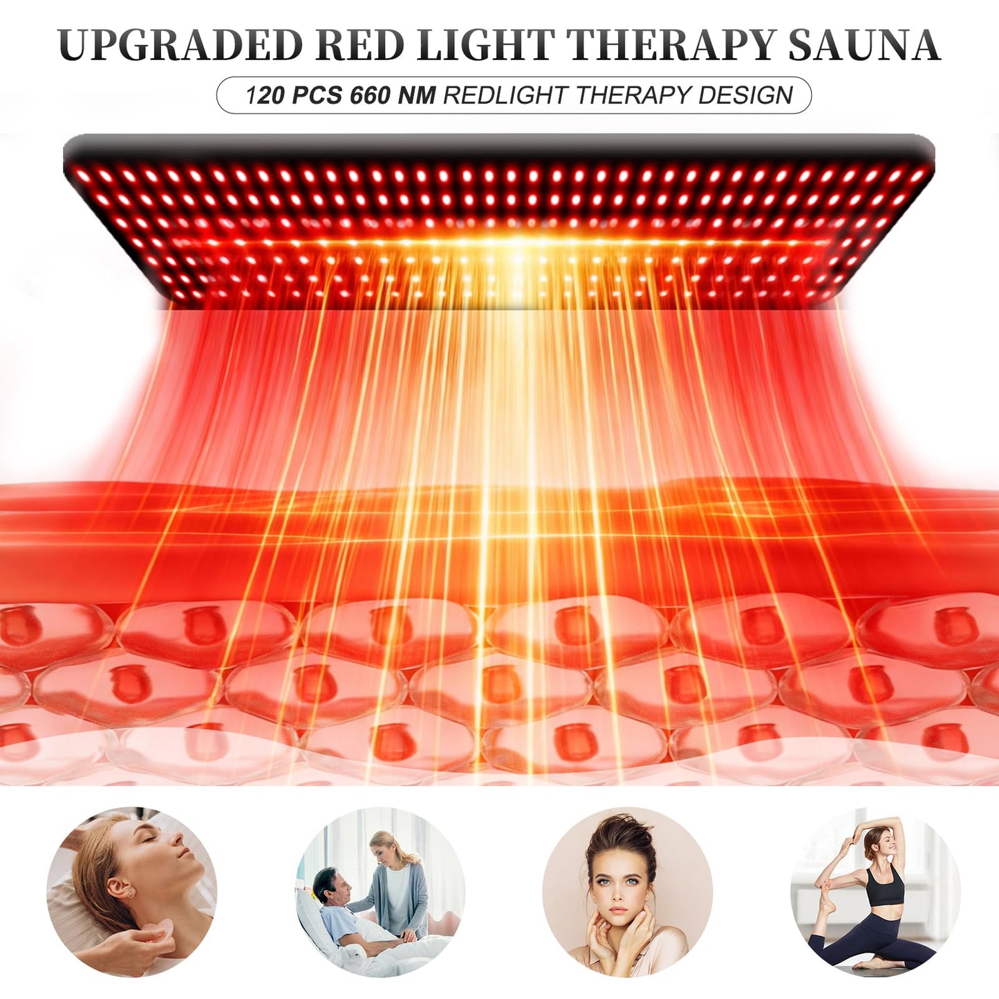 TaTalife Upgraded Hot Air Sauna, Portable Dry Wind Saunas with 660nm Red Light Lamp, Time & 165℉ Temperature Remote Control, Upgraded Comfortable Chair