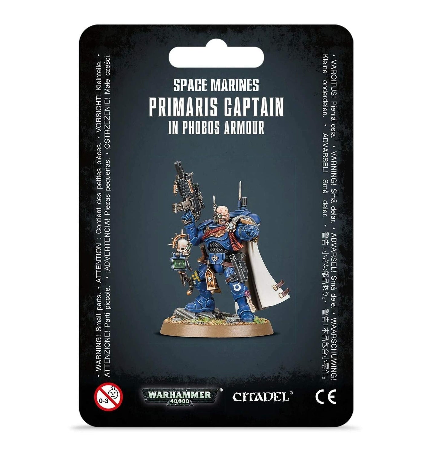 Games Workshop Warhammer 40,000 40K Space Marines Primaris Captain In Phobos Armour