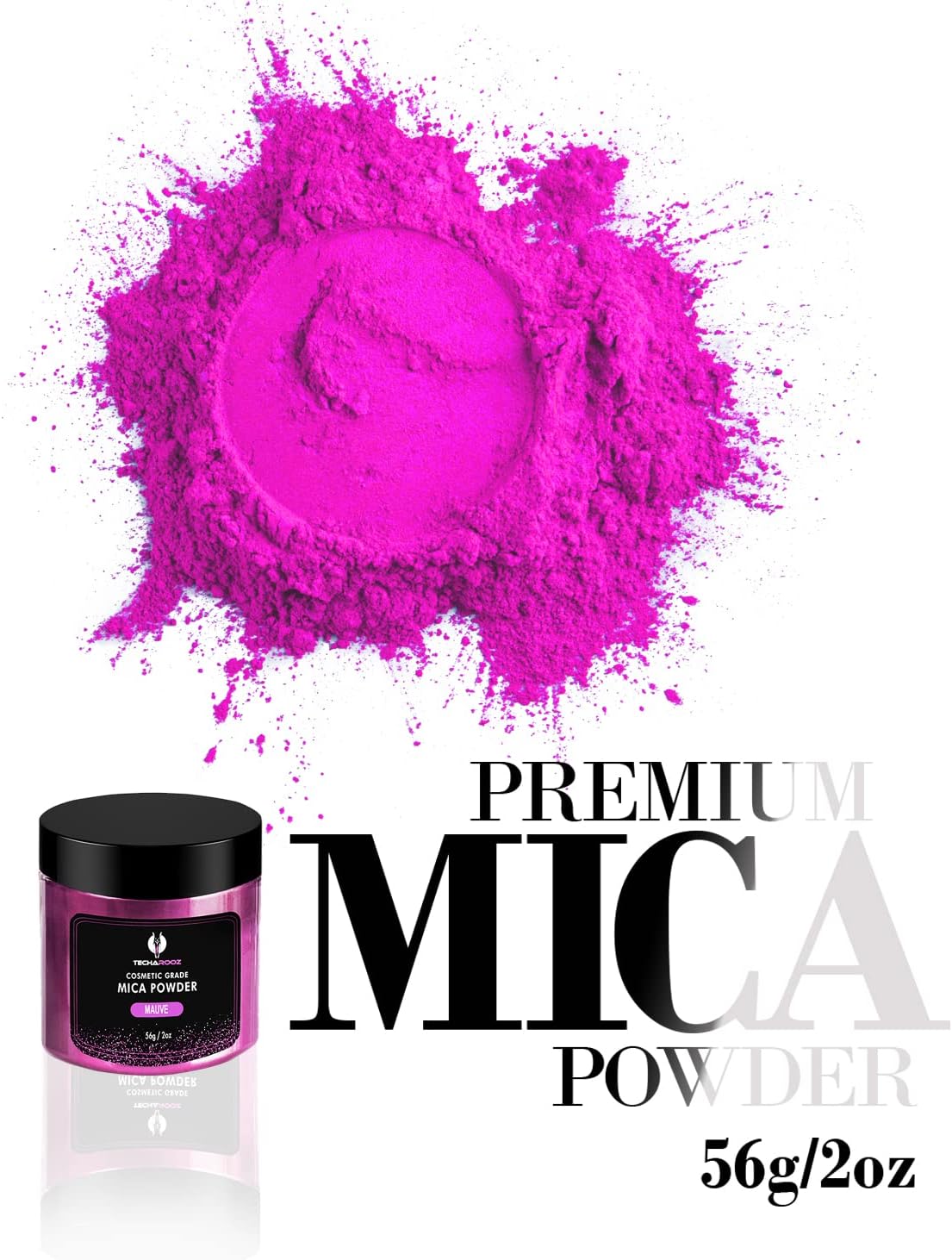 Mauve Mica Powder for Epoxy Resin 56g / 2oz. Jar - Techarooz 2 Tone Resin Dye Color Pigment Powder for Lip Gloss, Nails, Colorant for Slime Bath Bombs Soap Making & Polymer Clay