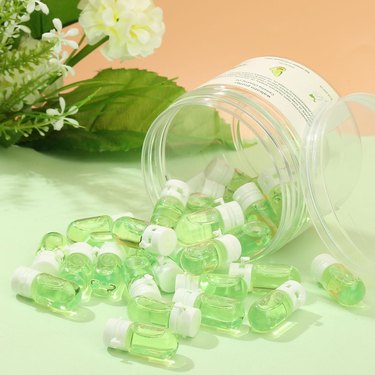 Cleansing Oil for Face, 30 Pcs Mini Moisturizing Camellia Seed Travel Size Deep Cleansing Oil, Portable Makeup Remover Oils, Gen