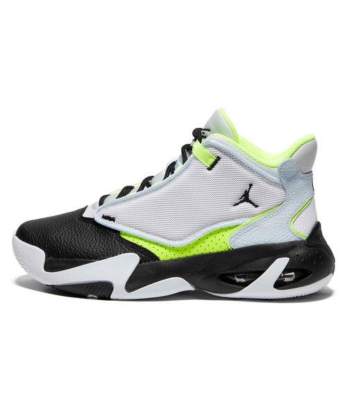 Jordan Girl's Max Aura 4 (Big Kid) Platinum Tint/Black/Volt/Blue Tint 6.5 Big Kid M