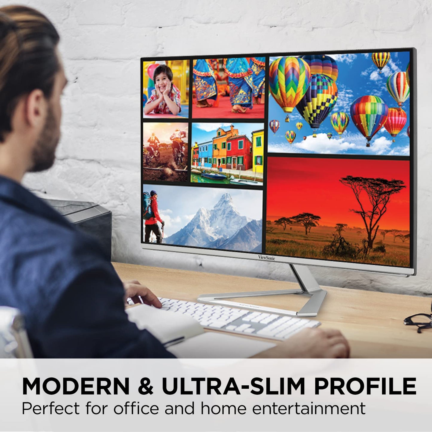 Viewsonic Vx2776-4K-Mhdu 27 Inch 4K Uhd Ips Monitor, 65W Usb C, Hdr10 Content Support, Thin Bezels, Hdmi And Displayport