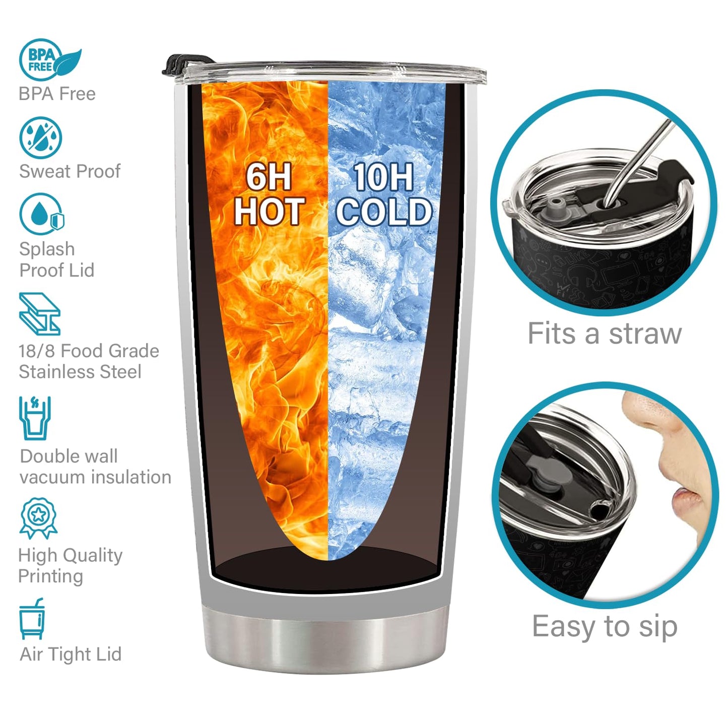 Pawfect House Fathers Day Birthday Gifts For Men, Anniversary Wedding Gifts For Husband From Wife, Best Husband Ever Gift For Him, Her, Couple, 20 Oz Stainless Steel Tumbler, Insulated Tumbler