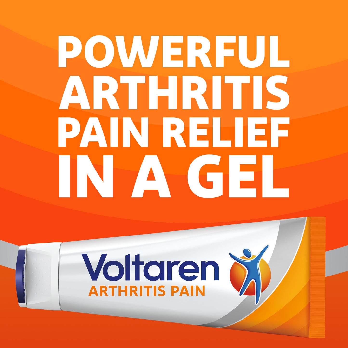 Voltaren Arthritis Pain Gel for Powerful Topical Arthritis Pain Relief with Diclofenac - NEW Easy Open Cap - 100 g Tube And 20 g Travel Size Tube
