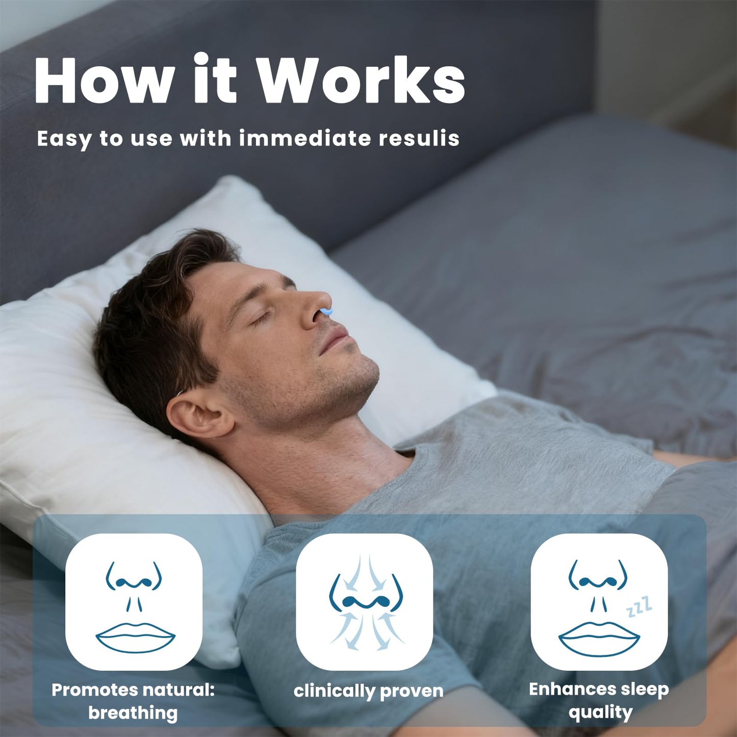 Nasal Dilators for Snoring (Blue)