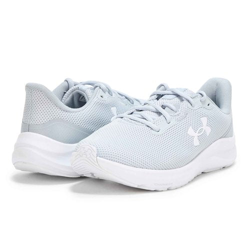 Under Armour Women's Charged Pursuit 4, (014) Halo Gray/Mod Gray/White, 8, US