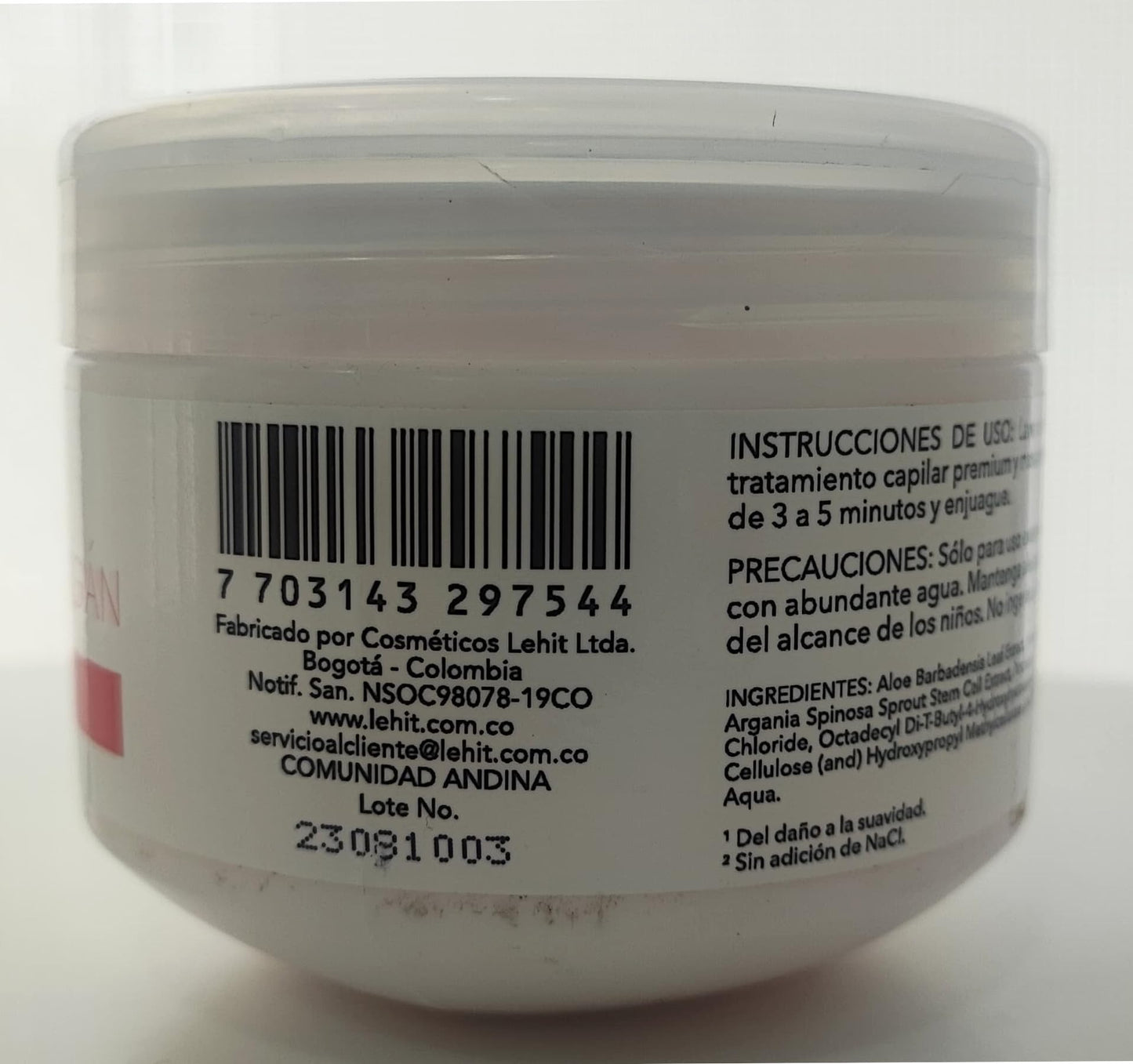 Lehit Celulas Madres de Argan Regeneracion Capilar Antihorquilla + Antiedad + Anticaida | Basil Stem Cells Hair Treatment for Sp
