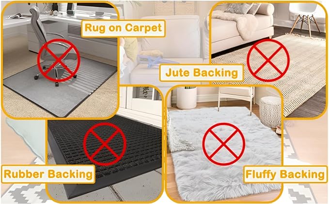 12-Pack Gripper for Rug for Hardwood Floors and Tiles: Double-Sided Reusable Rug Carpet Tape. Anti-Slip Tape Grips Area Rugs, Non-Slip Rug Pads Prevent Sliding, Curling, and Bunching
