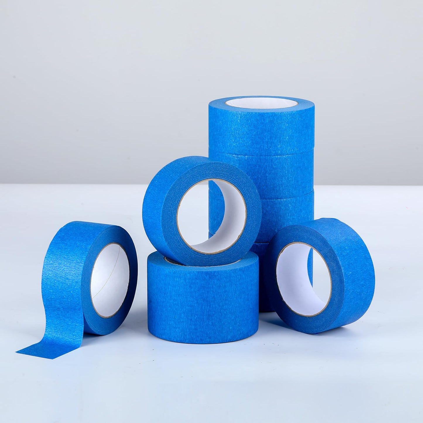 VOISEN 20 Rolls Painters Tape, Blue Painters Tape, 2 Inch Wide (1.85 in x 55 Yds), Masking Tape for Multi-Purpose, Masking Tape Bulk,DIY Artist Craft Arts, Decoration, Drafting, No Residue
