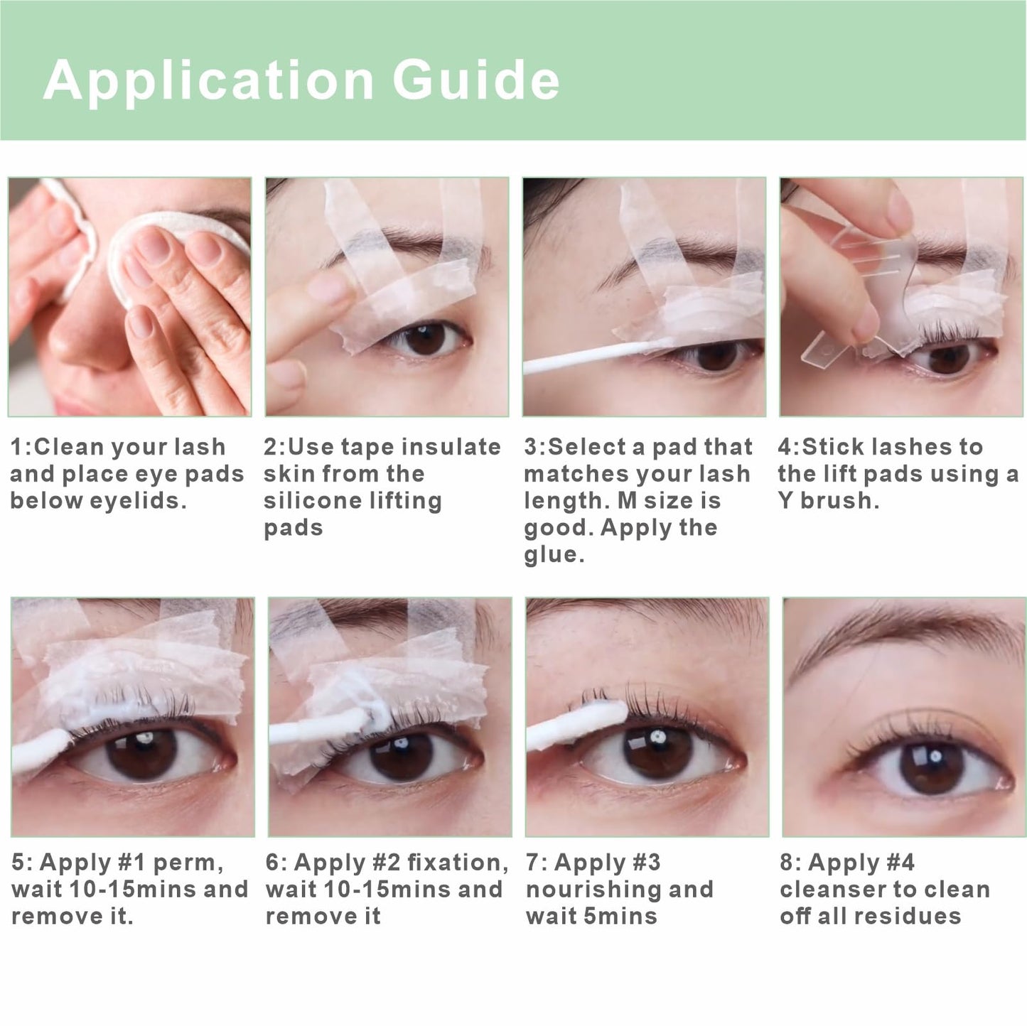 2-in-1 Lash Lift & Brow Lamination Kit, DIY Eyelash & Eyebrow Perm for Home Use, Long-Lasting 6-8 weeks Professional Salon-Quali