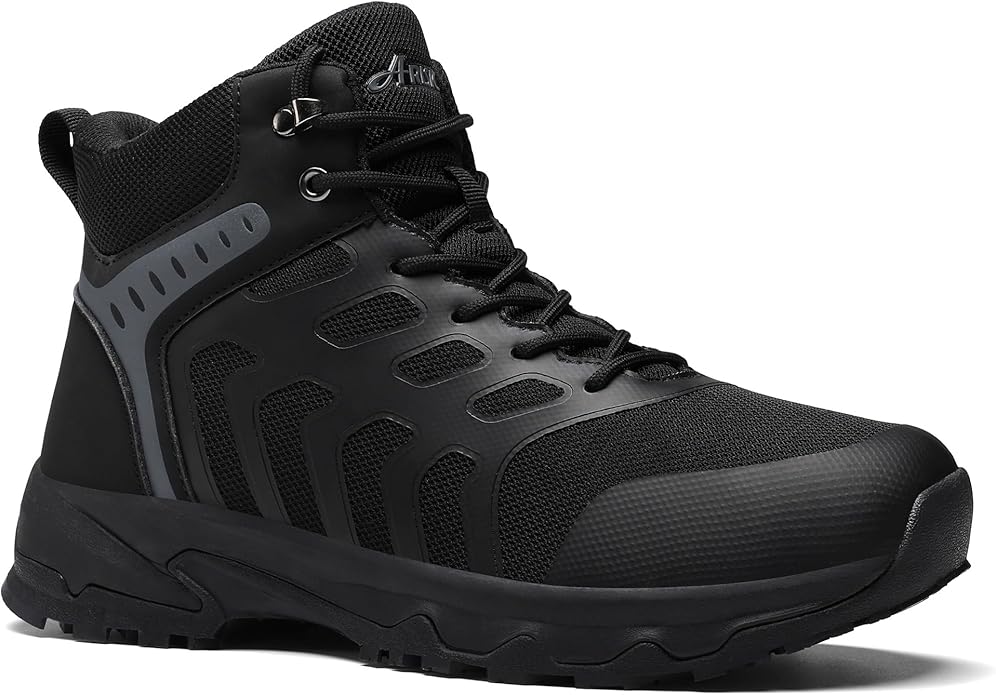 ARISIC Non Slip Work Boots for Men Comfortable Slip Resistant Work Shoes Waterproof Restaurant Chef Shoes Breathable Mesh ...