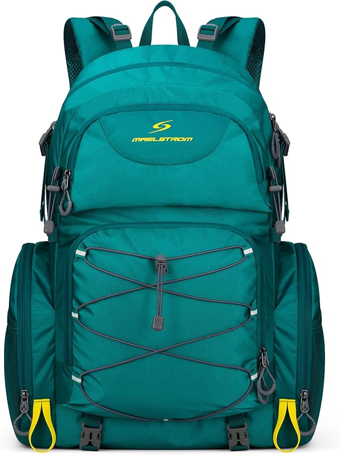 Maelstrom Hiking Backpack,40L Waterproof Camping Backpack,Men Women Packable Hiking Daypack with Rain Cover,Lightweight Tr...