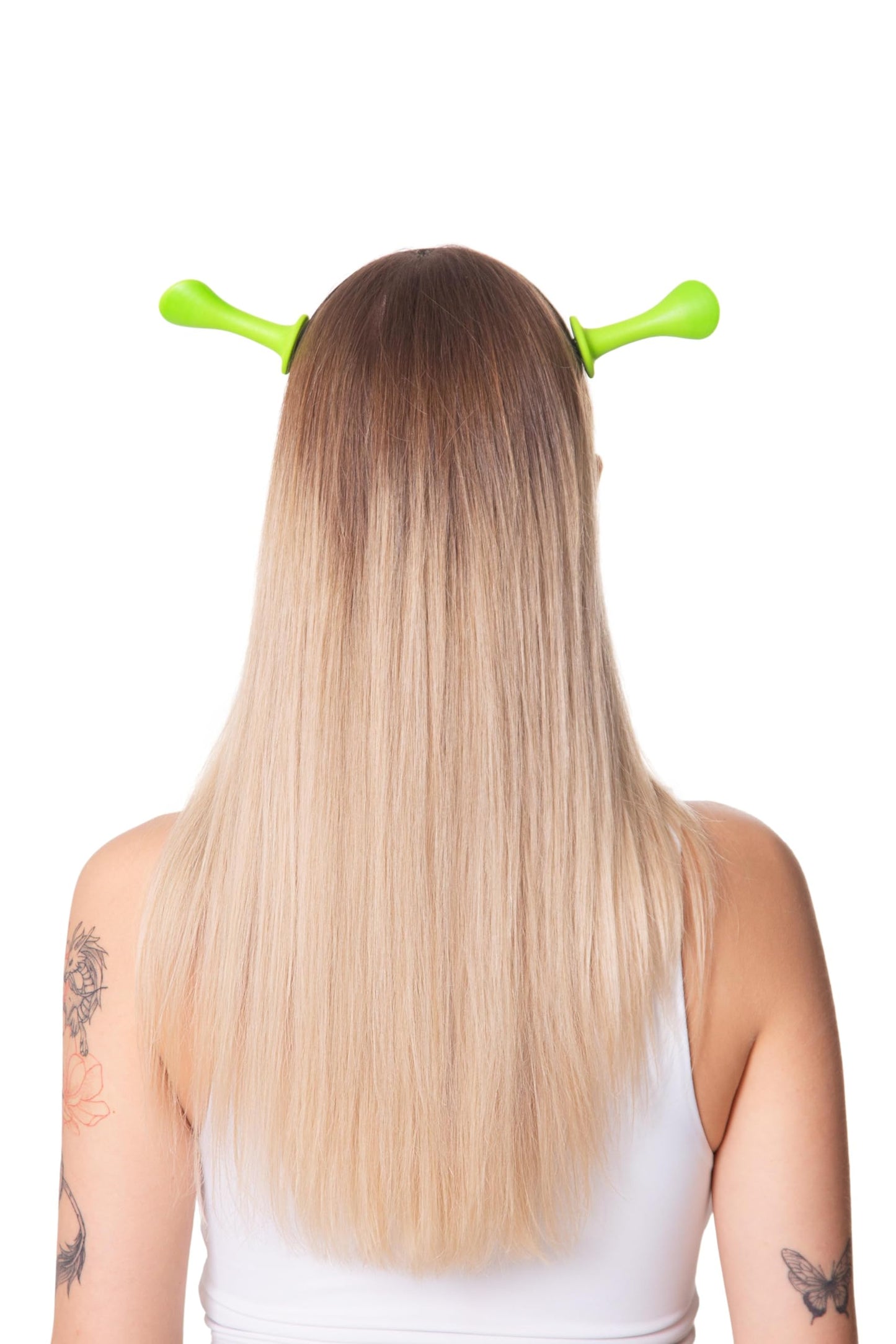 Cosplaya Green Ears Headband Costume - Adult Womens Mens Teens Alien Cosplay Halloween Costumes Family XL, One Size