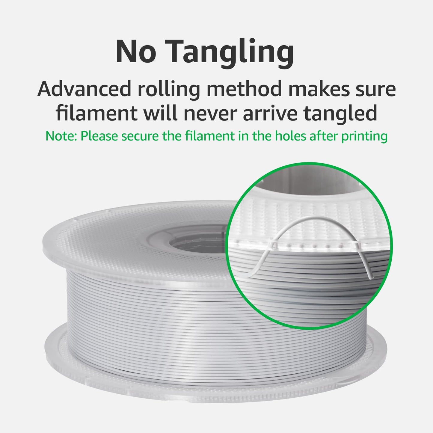 Bambu Lab PLA Basic Filament 1.75mm 1kg Spool - PLA 3D Printer Filament, Smooth Finish, Low Warp, Easy to Print, Compatible with Bambu Lab & Most FDM 3D Printers, Black (10101) - Spool